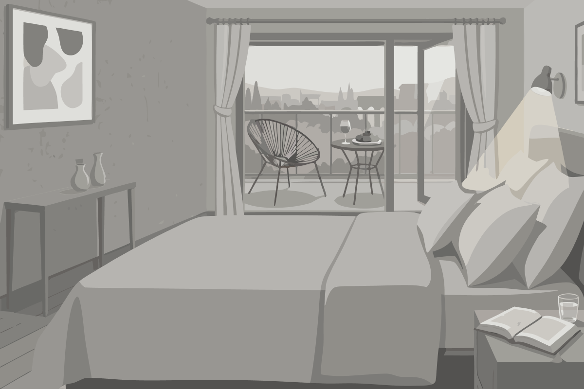 Quarto Triplo com Vista